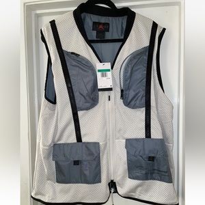 NIKE Air Jordan Utility Vest 23 Engineered Mens XLT Phantom Aviator Gray White